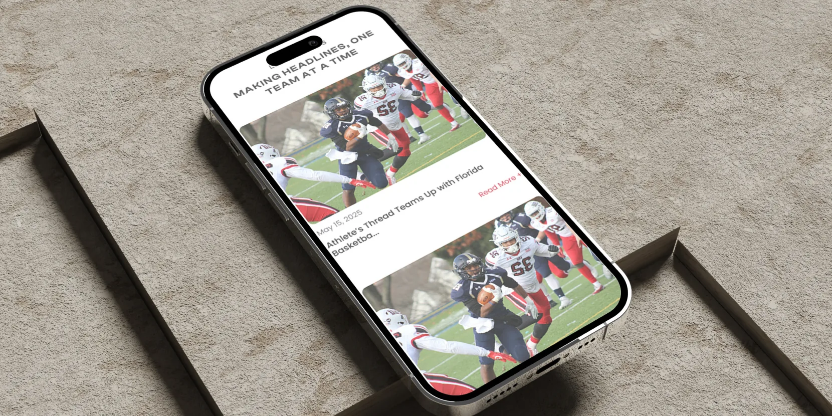 Athlete merch catalog